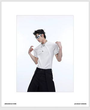 desc::deconstructed-3d-texture-slim-t-shirt-unisex-avant-garde-detail-img-2