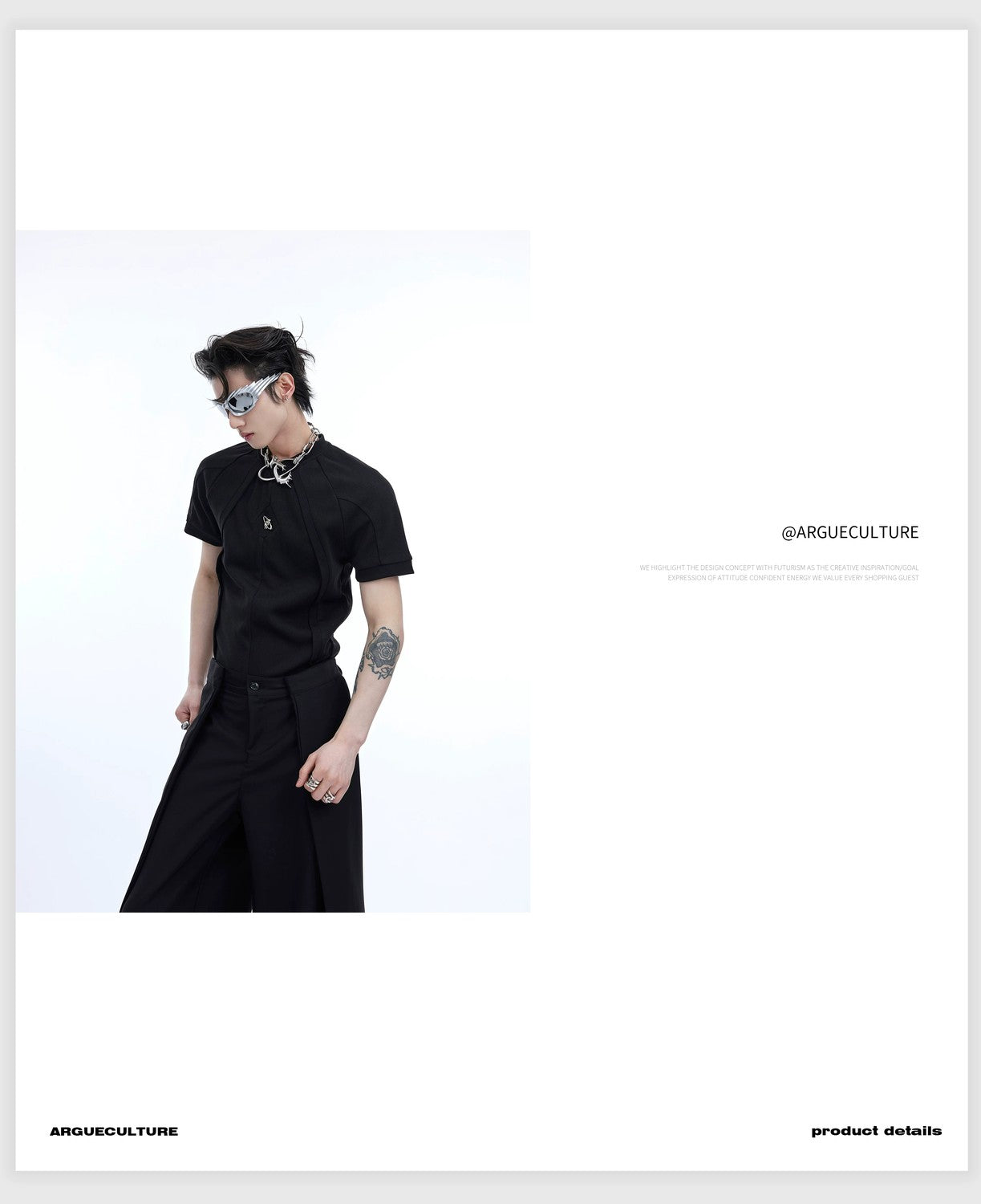 desc::deconstructed-3d-texture-slim-t-shirt-unisex-avant-garde-detail-img-5