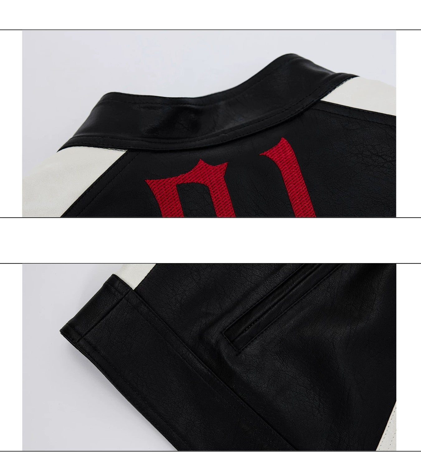 desc::deconstructed-armor-biker-jacket-padded-moto-coat-detail-img-3