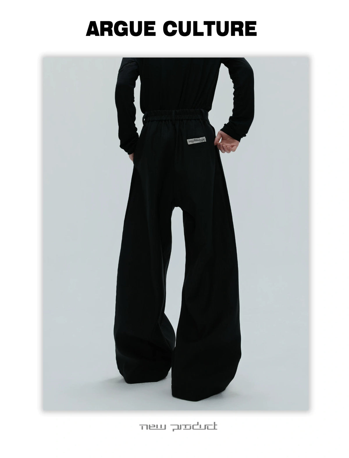Deconstructed Cinched-Waist Suit Set in Black - detail image 10