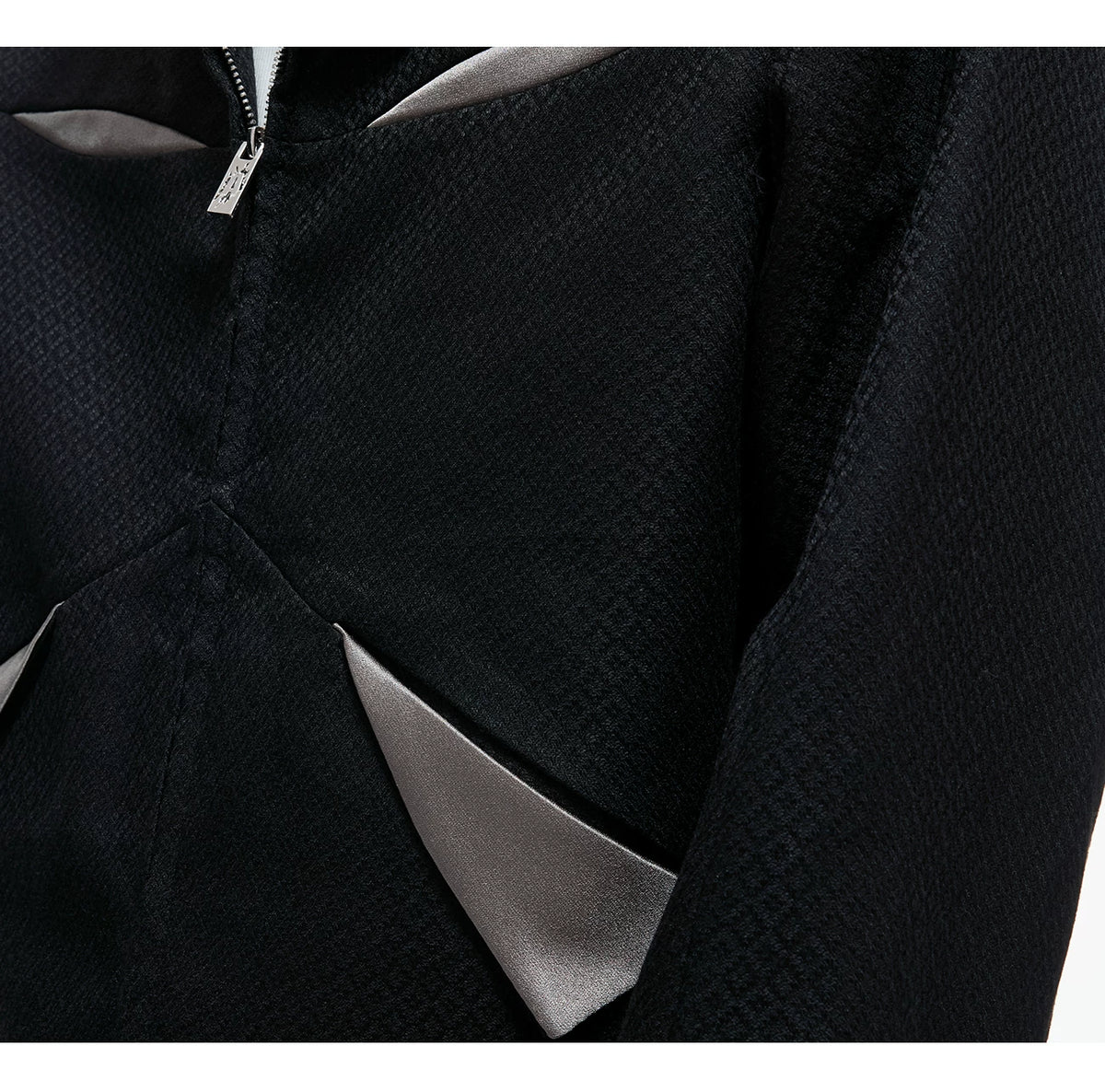 Deconstructed Color-Block Jacket and Pants Set - detail image 9
