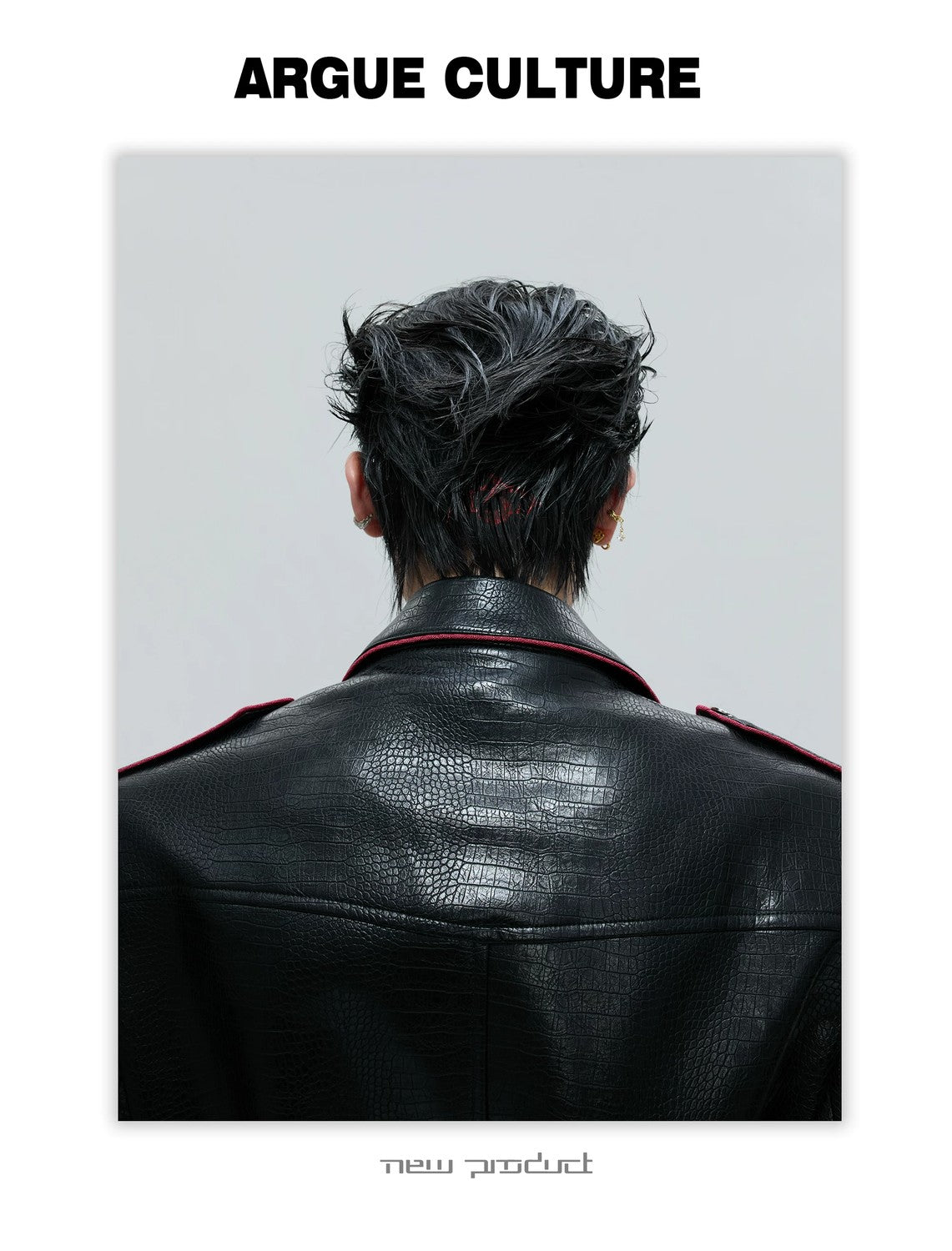 desc::deconstructed-croc-effect-leather-long-coat-with-belt-detail-img-16