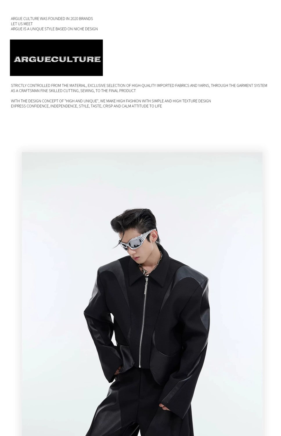 desc::deconstructed-cropped-padded-shoulder-twill-jacket-detail-img-15