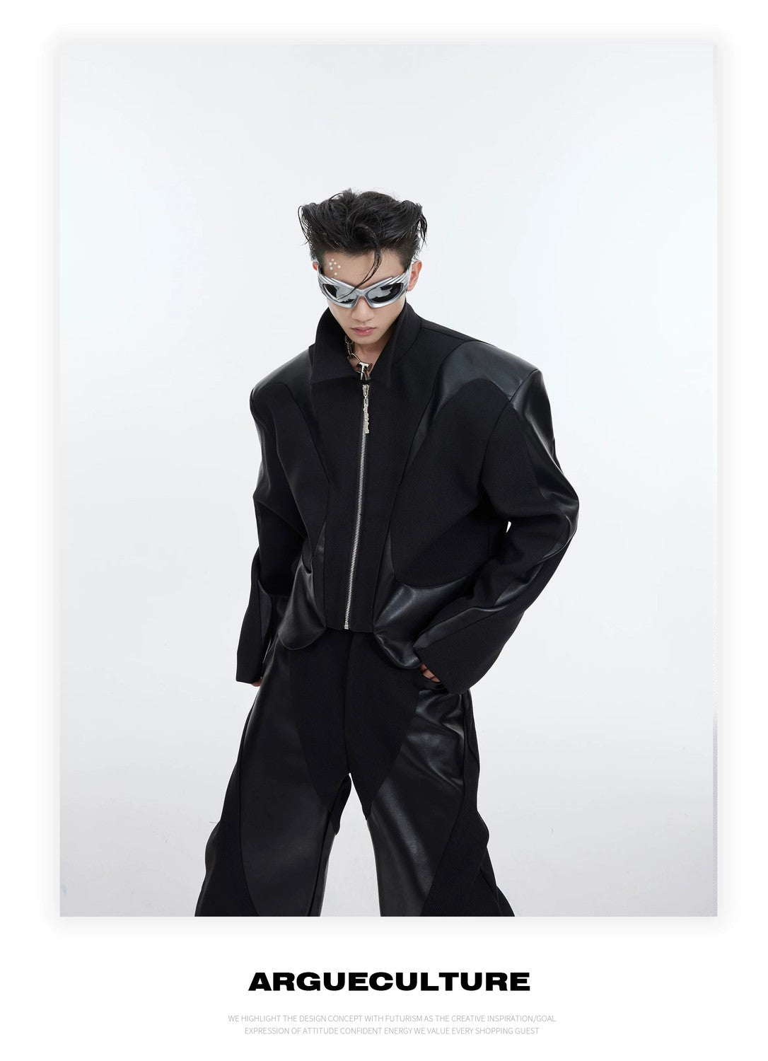 desc::deconstructed-cropped-padded-shoulder-twill-jacket-detail-img-17