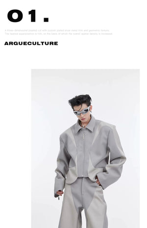 desc::deconstructed-cropped-padded-shoulder-twill-jacket-detail-img-4