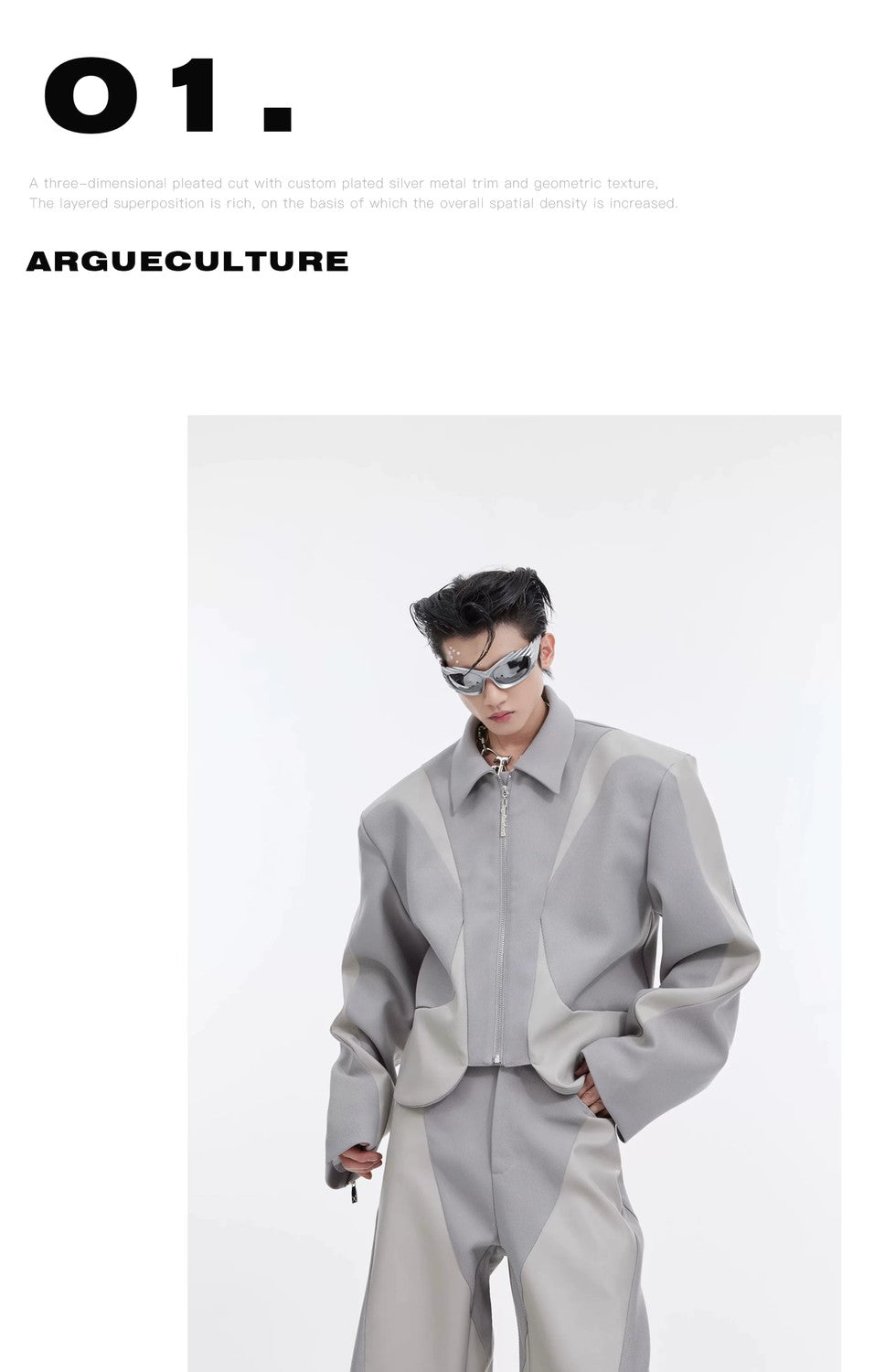 desc::deconstructed-cropped-padded-shoulder-twill-jacket-detail-img-4