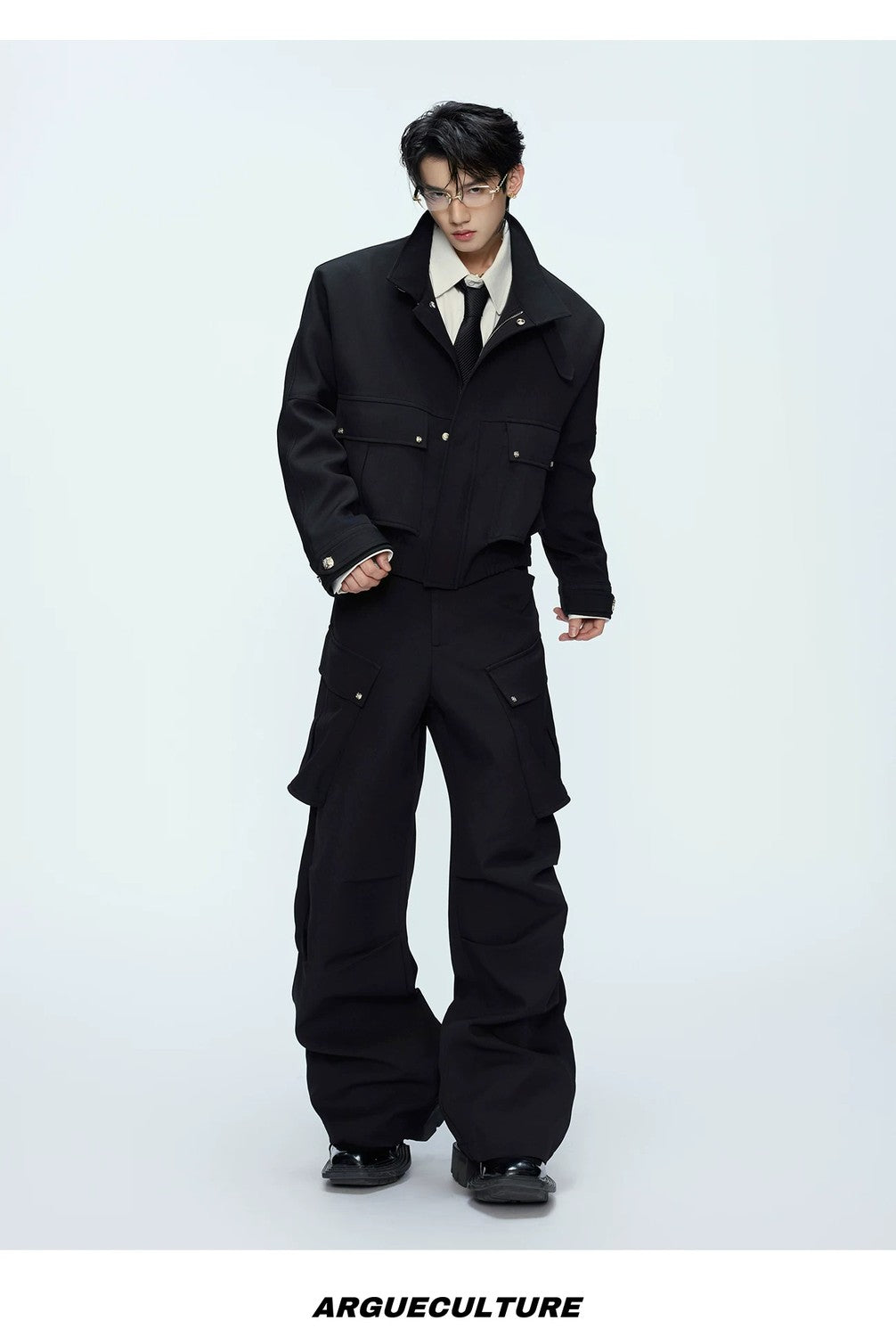 desc::deconstructed-cropped-workwear-jacket-cargo-pants-set-detail-img-13