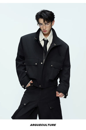 desc::deconstructed-cropped-workwear-jacket-cargo-pants-set-detail-img-15