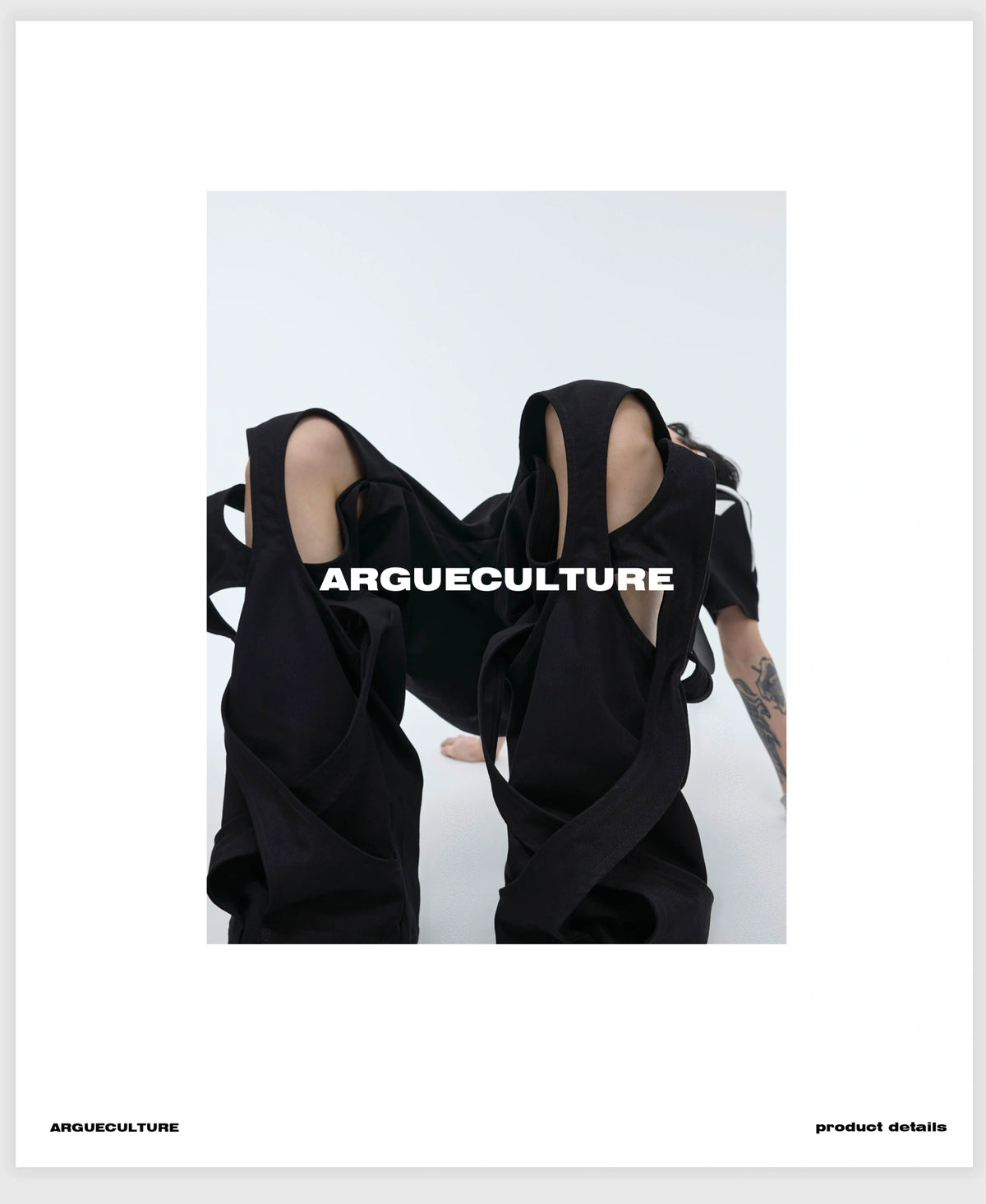 Deconstructed Cut-Out Baggy Cargo Jeans | 100% Cotton - detail image 6