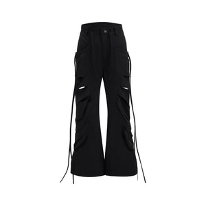 deconstructed-cutout-flare-cargo-pants-with-streamers-black