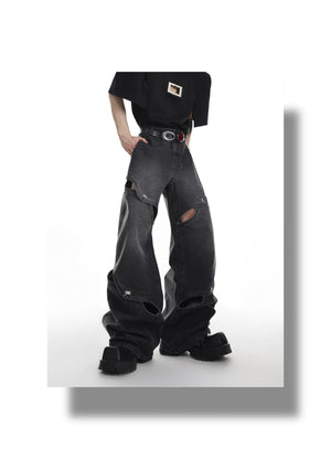 desc::deconstructed-cutout-vintage-washed-loose-straight-jeans-detail-img-6