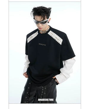 desc::deconstructed-detachable-sleeve-tee-patchwork-streetwear-shirt-detail-img-13