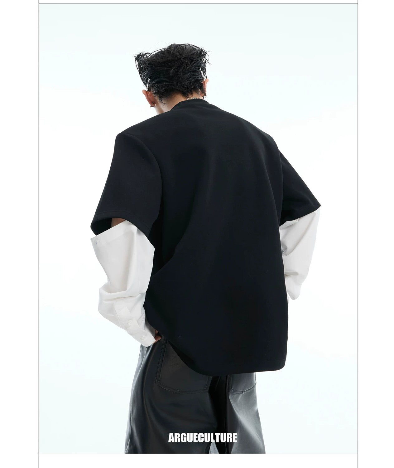 desc::deconstructed-detachable-sleeve-tee-patchwork-streetwear-shirt-detail-img-14