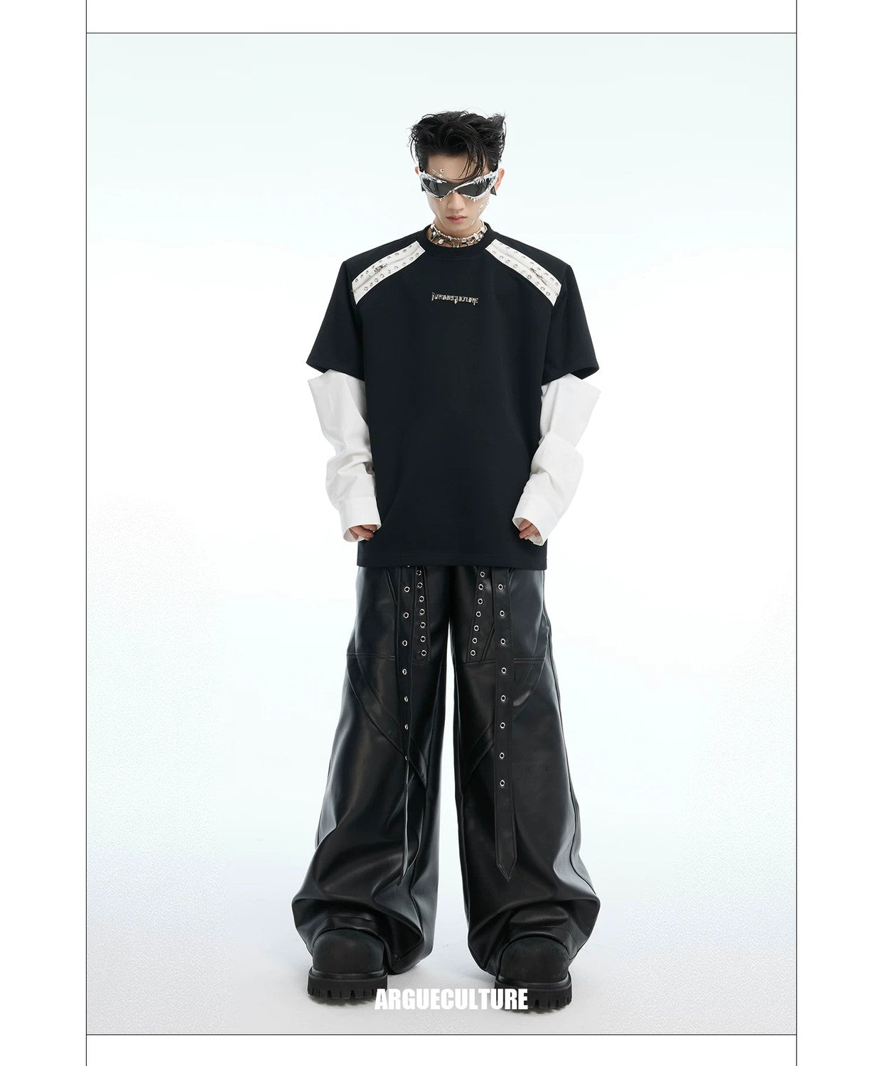 desc::deconstructed-detachable-sleeve-tee-patchwork-streetwear-shirt-detail-img-18