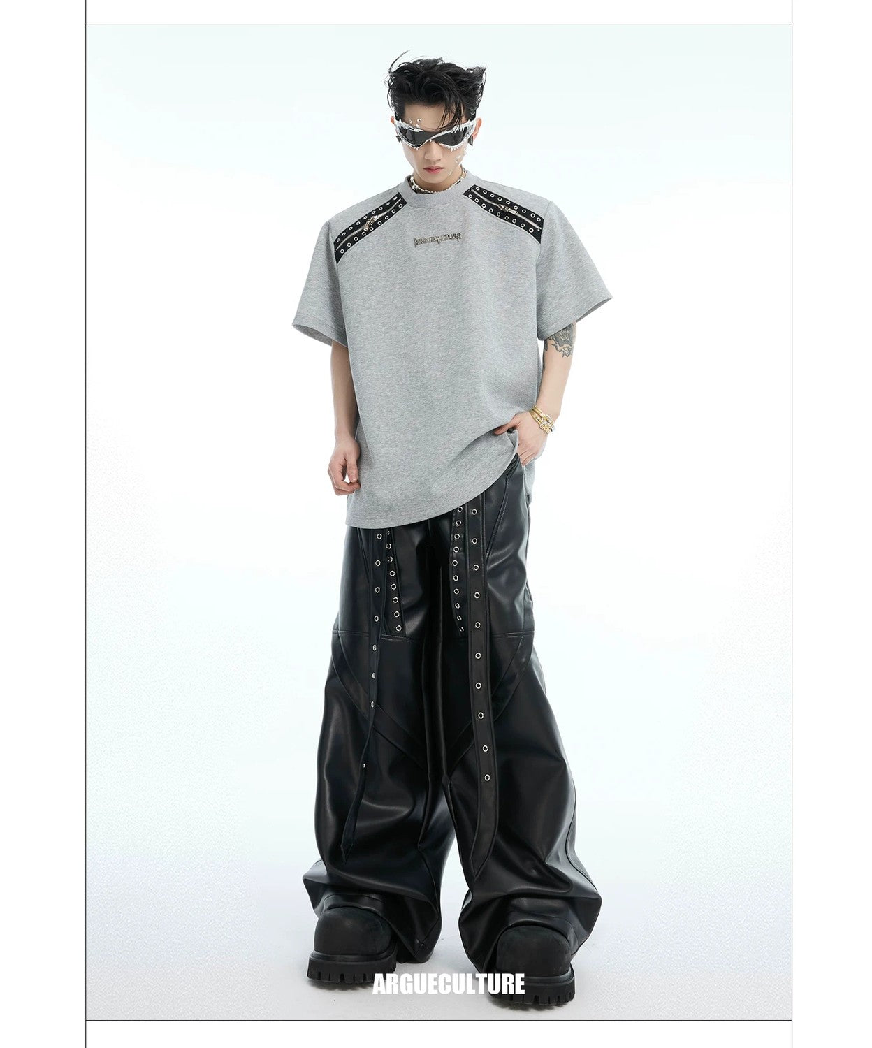 desc::deconstructed-detachable-sleeve-tee-patchwork-streetwear-shirt-detail-img-3