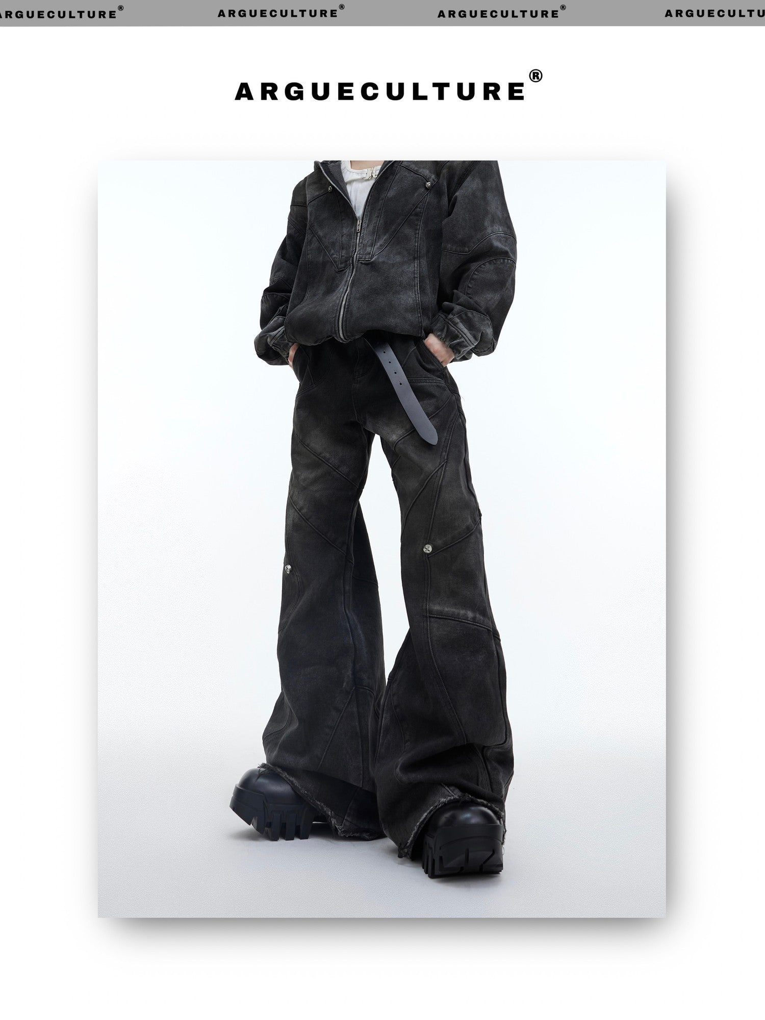 desc::deconstructed-distressed-denim-jacket-pants-set-men-detail-img-16