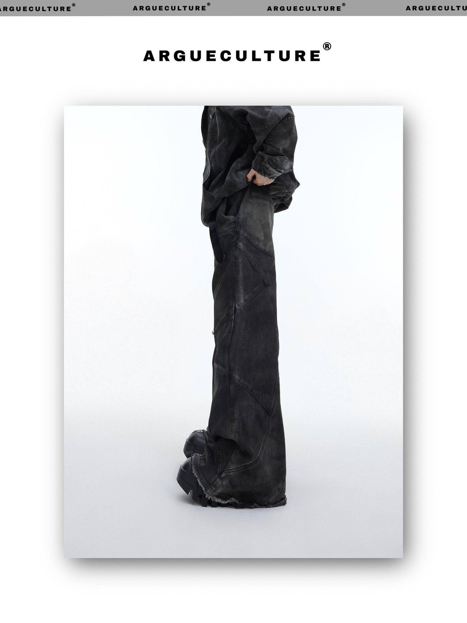 desc::deconstructed-distressed-denim-jacket-pants-set-men-detail-img-17