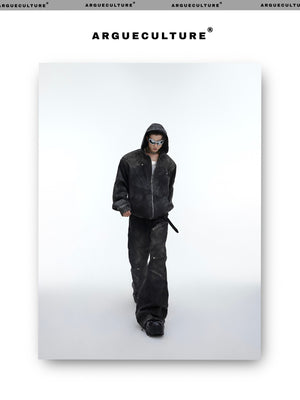 desc::deconstructed-distressed-denim-jacket-pants-set-men-detail-img-9