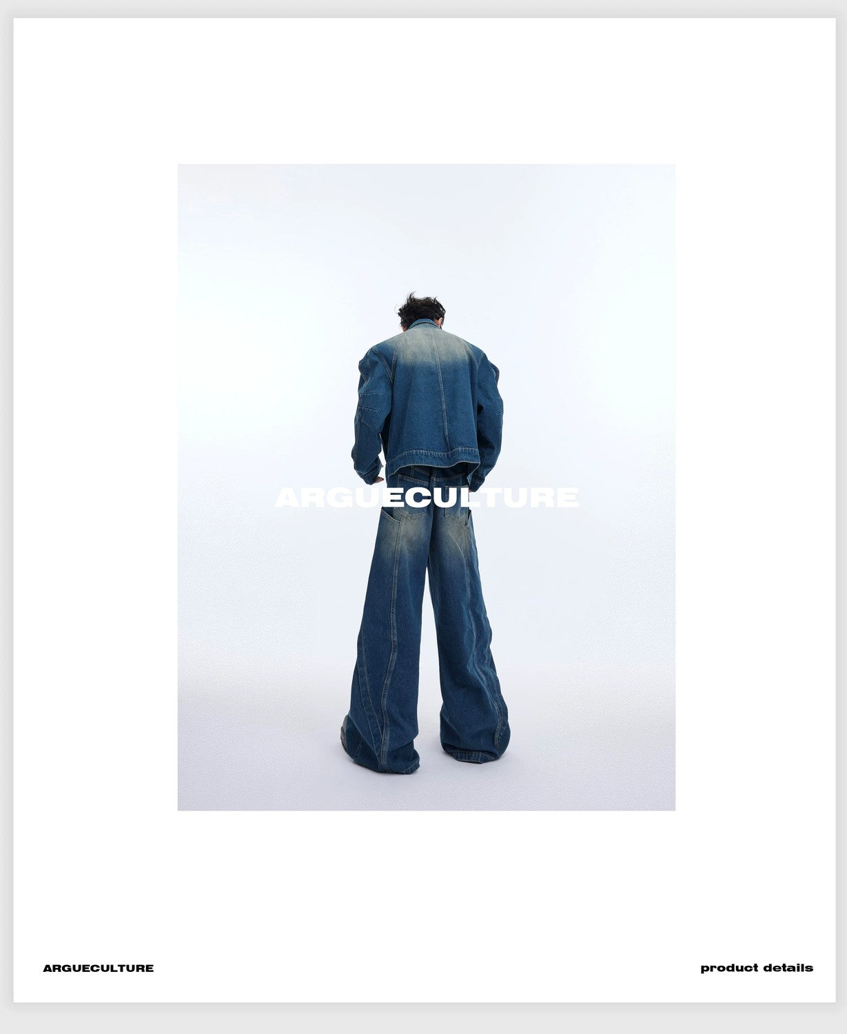 desc::deconstructed-distressed-denim-jacket-wide-leg-pants-set-detail-img-6