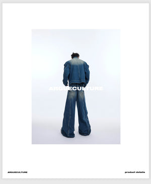 desc::deconstructed-distressed-denim-jacket-wide-leg-pants-set-detail-img-6