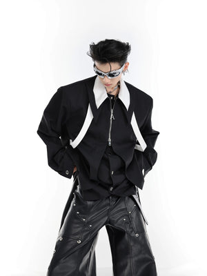 desc::deconstructed-double-layer-tie-shirt-loose-streetwear-detail-img-13