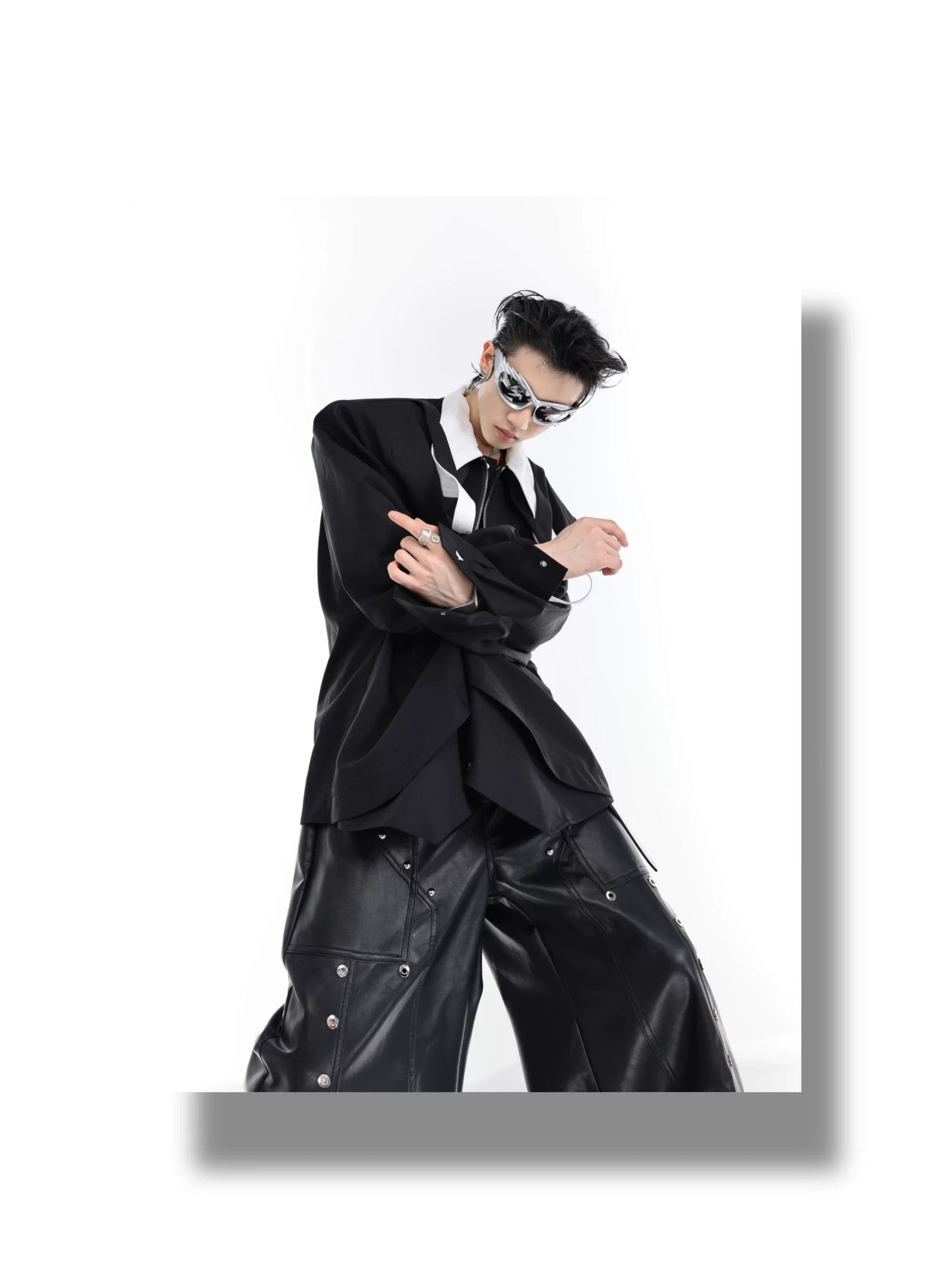 desc::deconstructed-double-layer-tie-shirt-loose-streetwear-detail-img-8