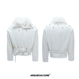 deconstructed-faux-fur-collar-padded-leather-jacket-brown