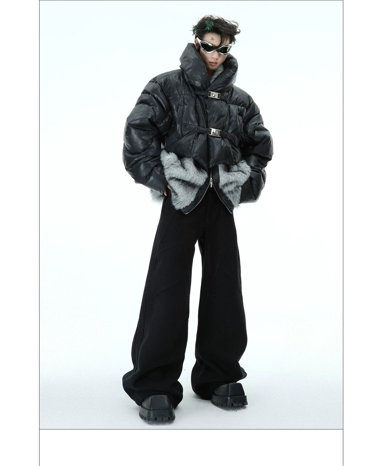 desc::deconstructed-faux-fur-padded-jacket-streetwear-detail-img-15