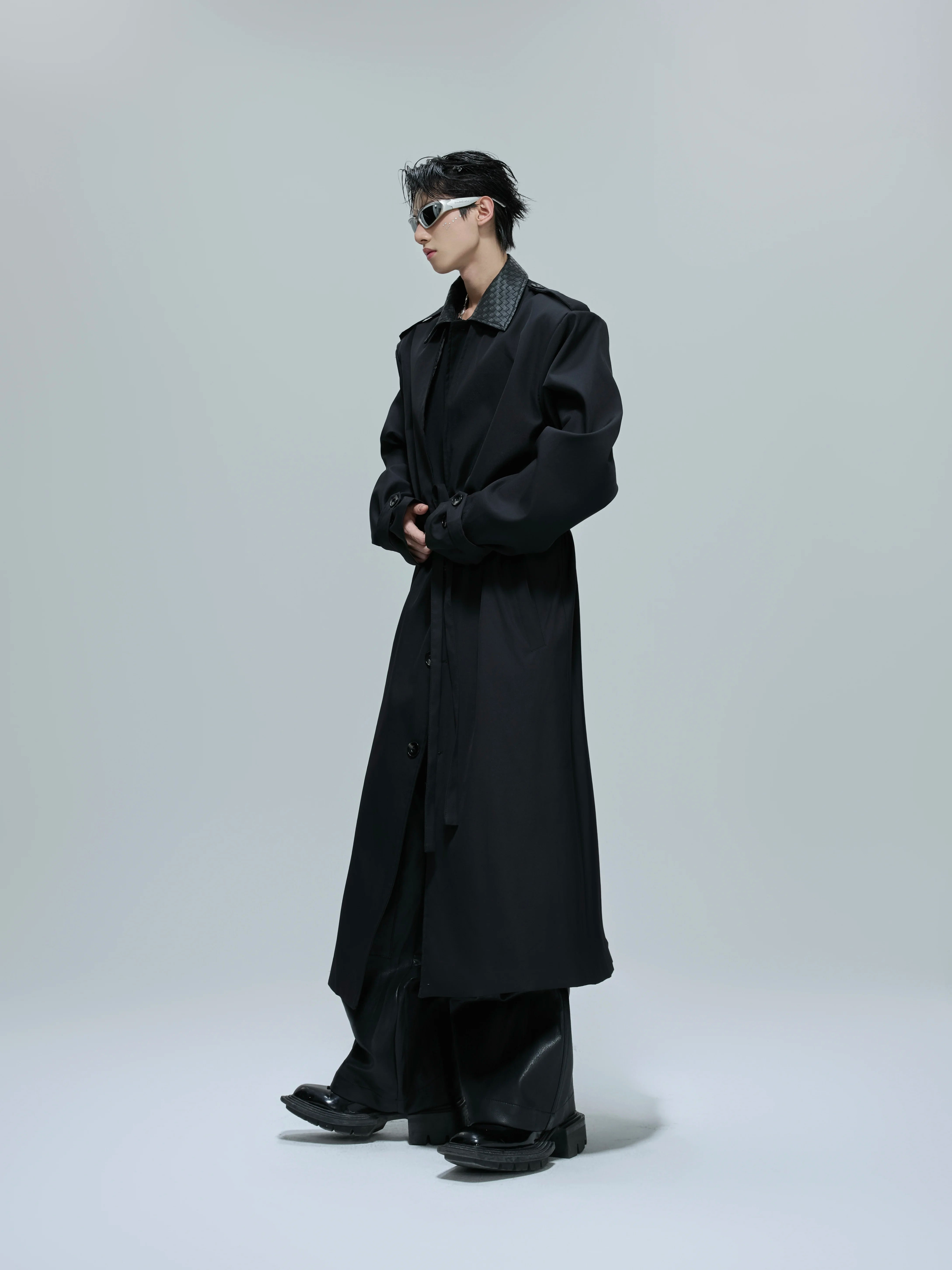 deconstructed-faux-two-piece-long-trench-coat-black
