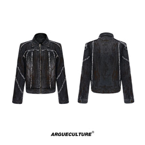 deconstructed-frayed-denim-set-wasteland-jacket-cargoes-black-jacket