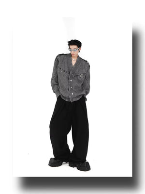 desc::deconstructed-full-zip-v-neck-punk-knit-cardigan-detail-img-25
