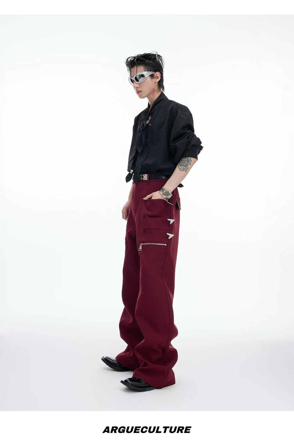 desc::deconstructed-gothic-metal-flared-pants-streetwear-detail-img-16