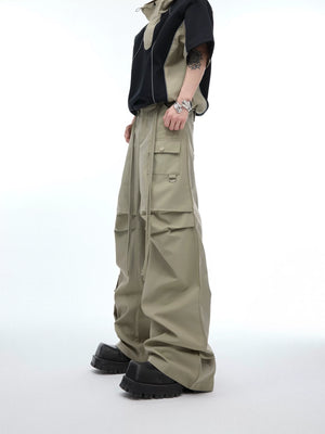 Deconstructed Hooded Tee & Loose Cargo Pants Set - main image 4