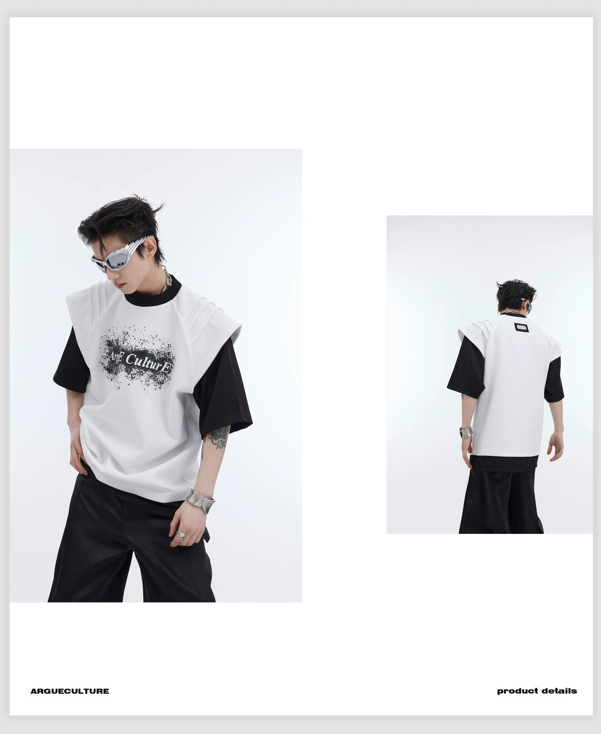 desc::deconstructed-ink-splatter-layered-tee-urban-streetwear-detail-img-3
