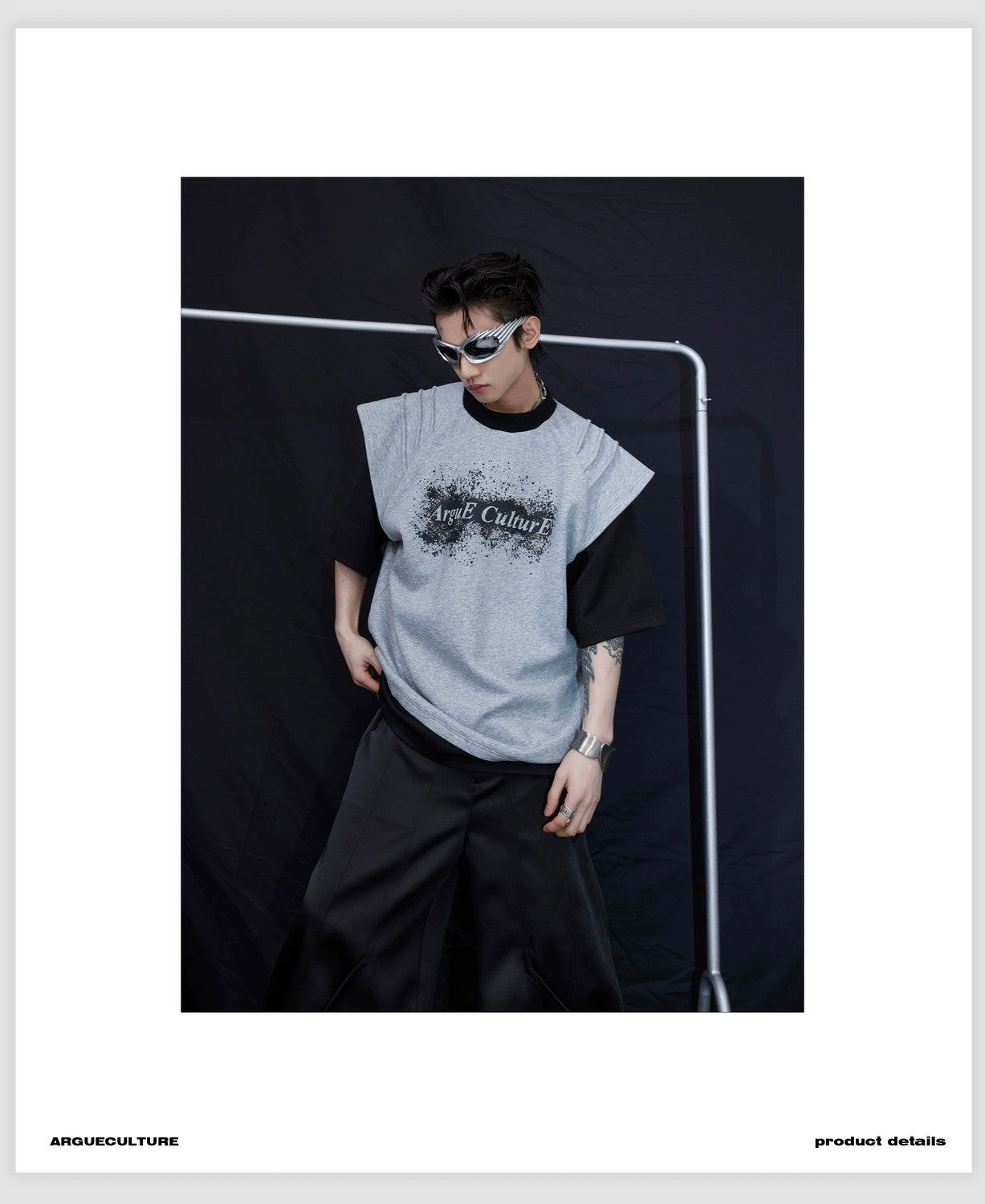 desc::deconstructed-ink-splatter-layered-tee-urban-streetwear-detail-img-8