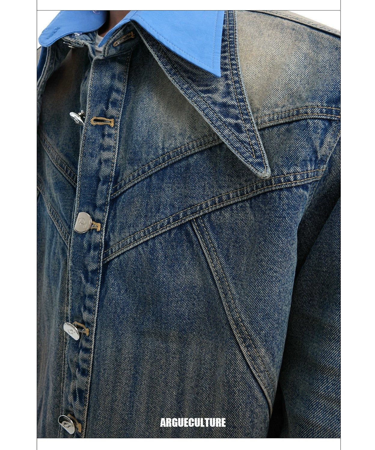 desc::deconstructed-layered-denim-jacket-straight-jeans-set-detail-img-3