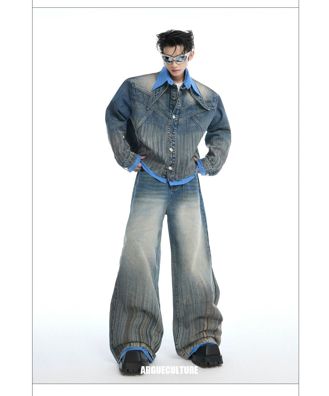 desc::deconstructed-layered-denim-jacket-straight-jeans-set-detail-img-8