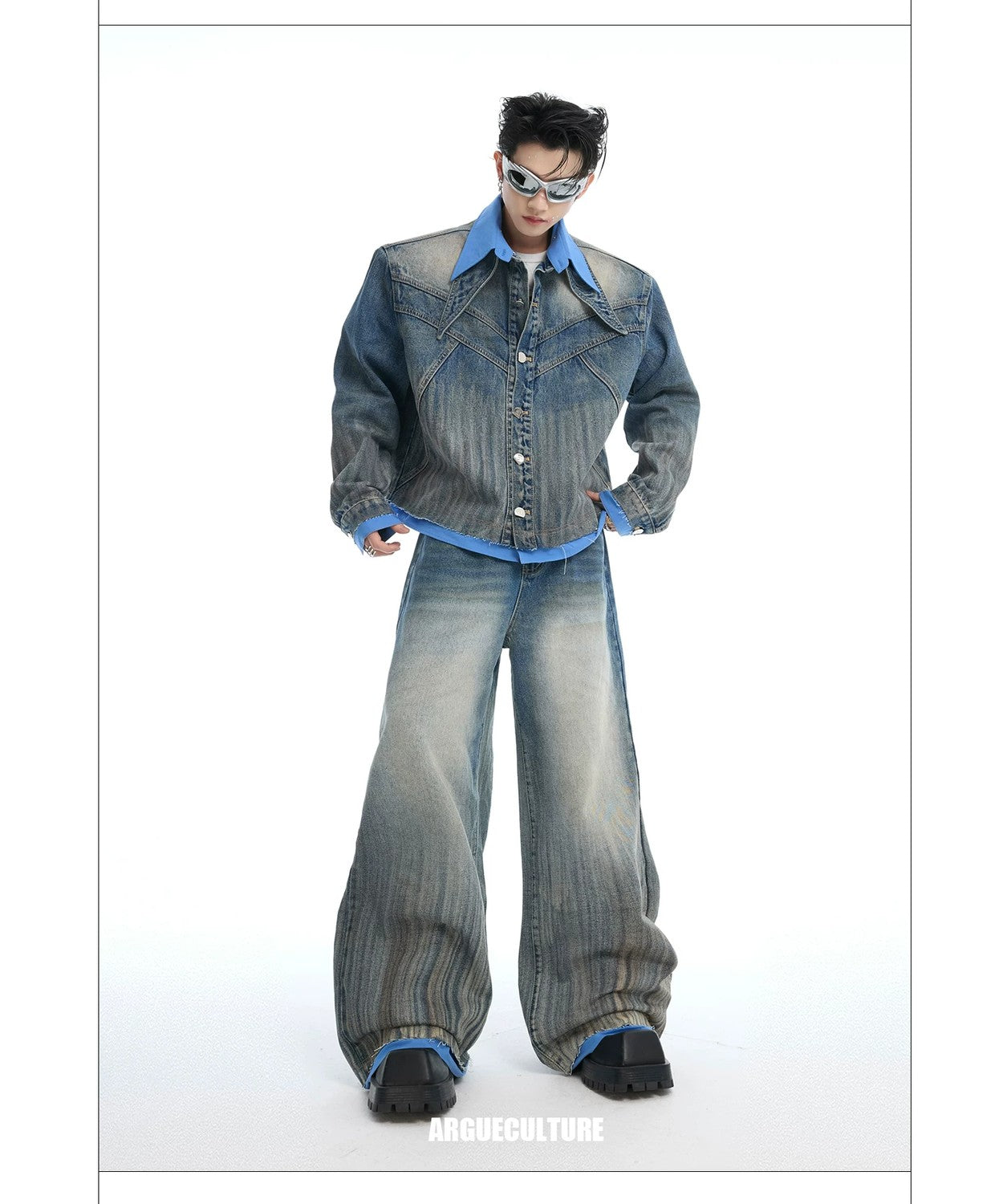 desc::deconstructed-layered-denim-jacket-straight-jeans-set-detail-img-9