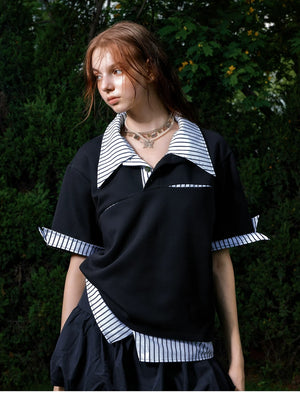 desc::deconstructed-layered-striped-polo-tee-for-men-detail-img-3