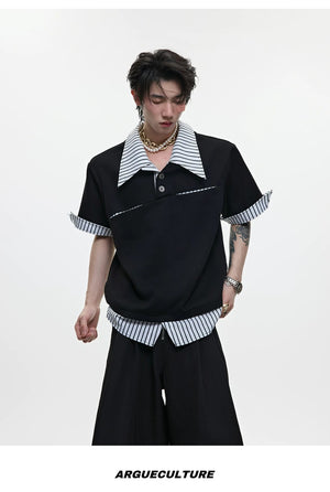 desc::deconstructed-layered-striped-polo-tee-for-men-detail-img-8