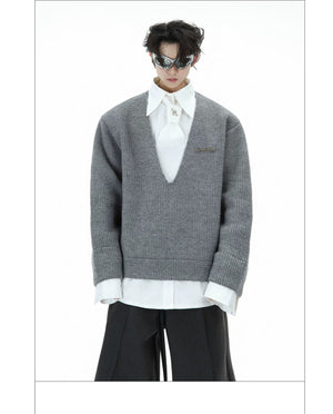 desc::deconstructed-layered-tie-sweater-oversized-streetwear-detail-img-16