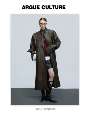 desc::deconstructed-leather-trench-coat-oversized-streetwear-detail-img-9