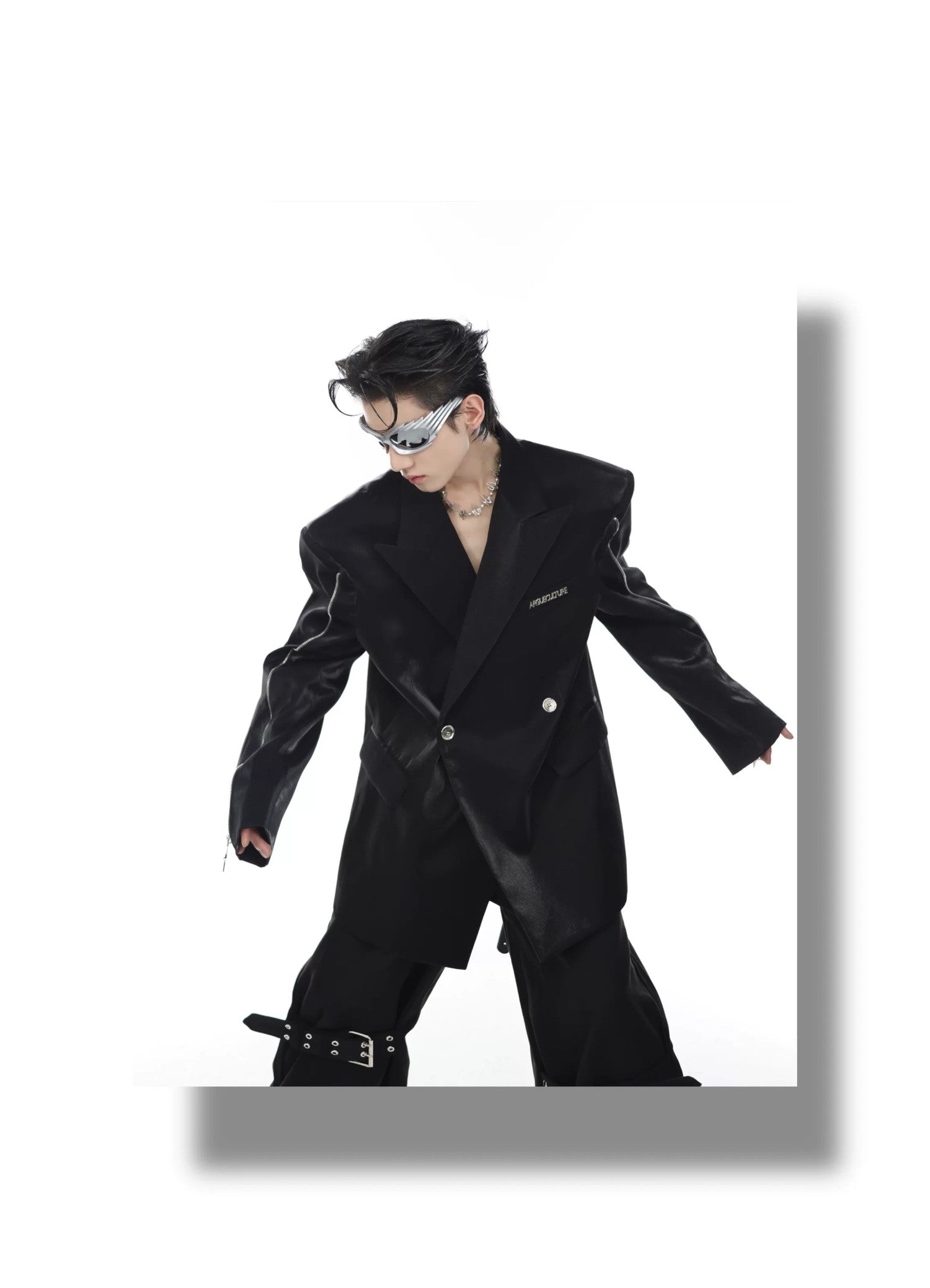 desc::deconstructed-liquid-metallic-padded-blazer-for-men-detail-img-13