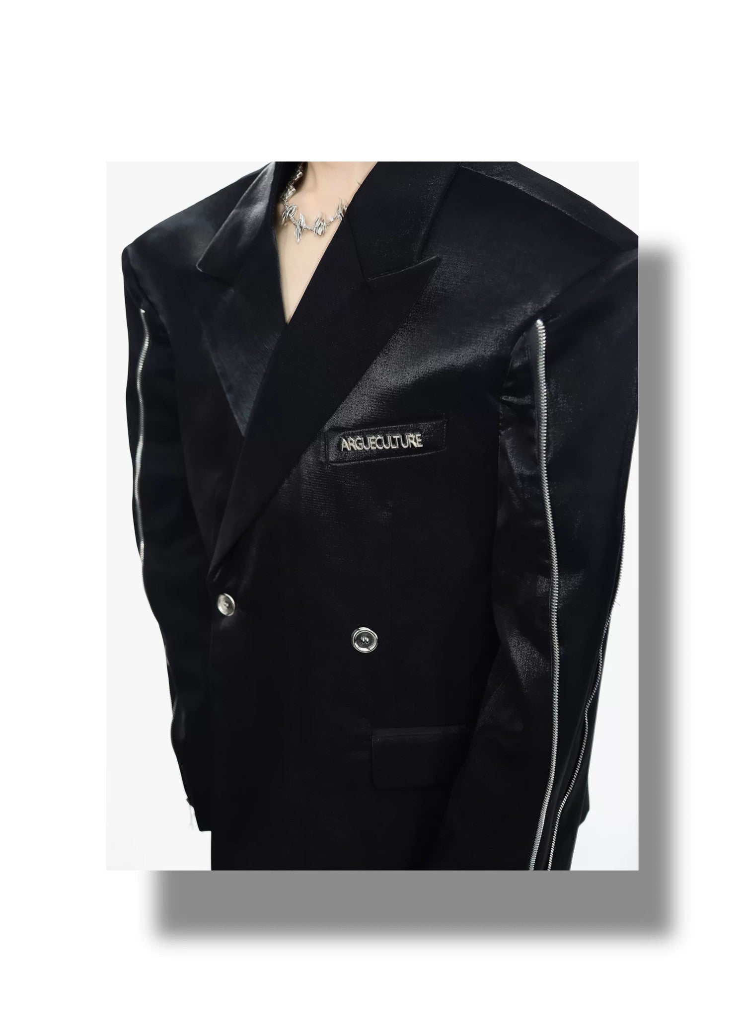 desc::deconstructed-liquid-metallic-padded-blazer-for-men-detail-img-17