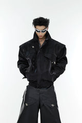 deconstructed-liquid-shimmer-cropped-jacket-for-men-black