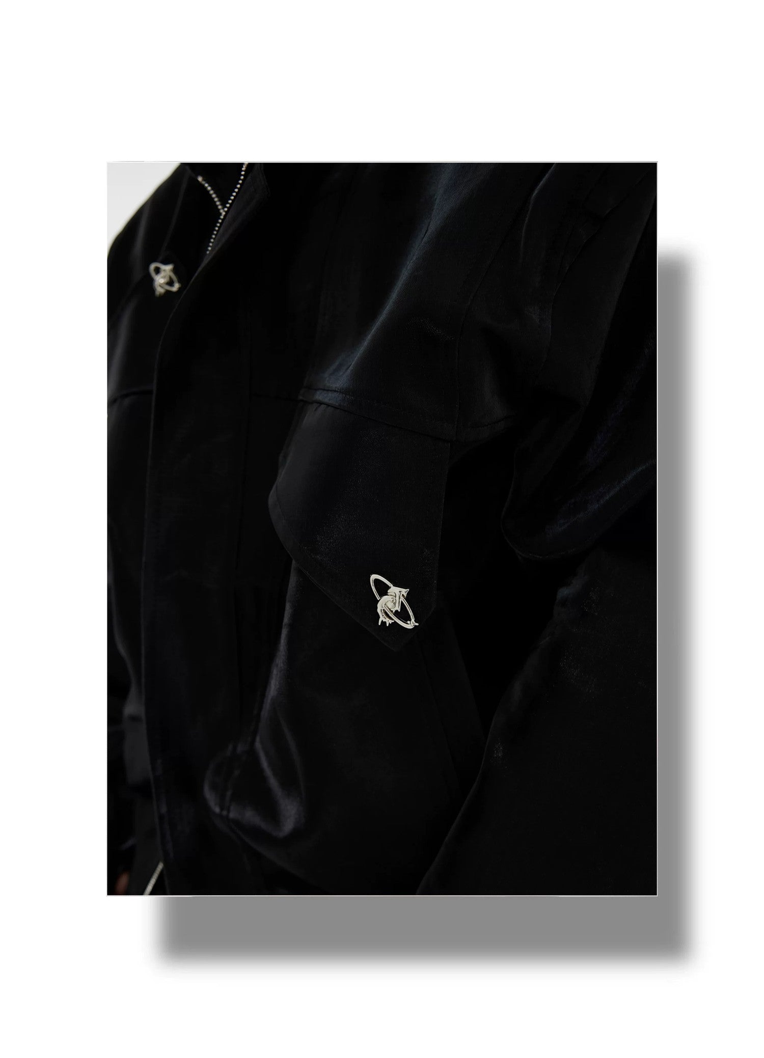 desc::deconstructed-liquid-shimmer-cropped-jacket-for-men-detail-img-12