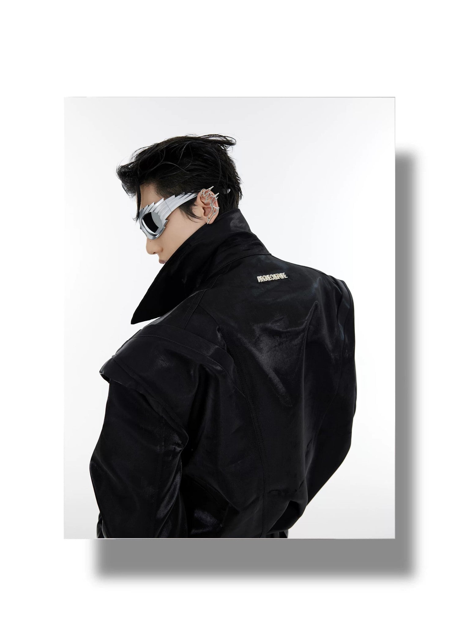 desc::deconstructed-liquid-shimmer-cropped-jacket-for-men-detail-img-6