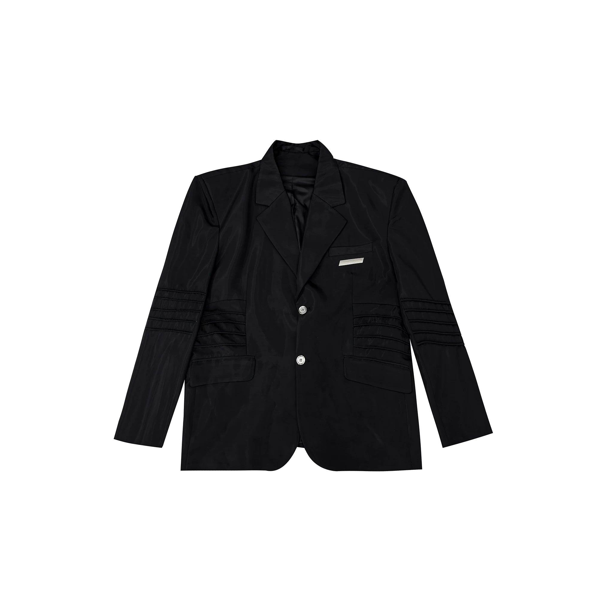 deconstructed-liquid-shine-padded-shoulder-blazer-black