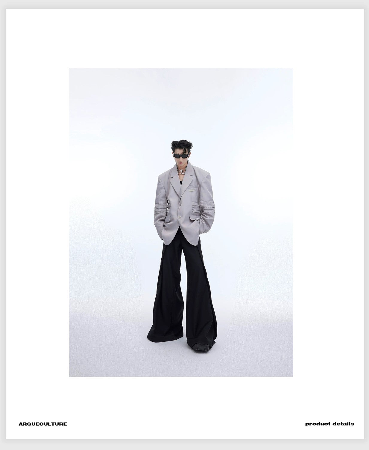 desc::deconstructed-liquid-shine-padded-shoulder-blazer-detail-img-12