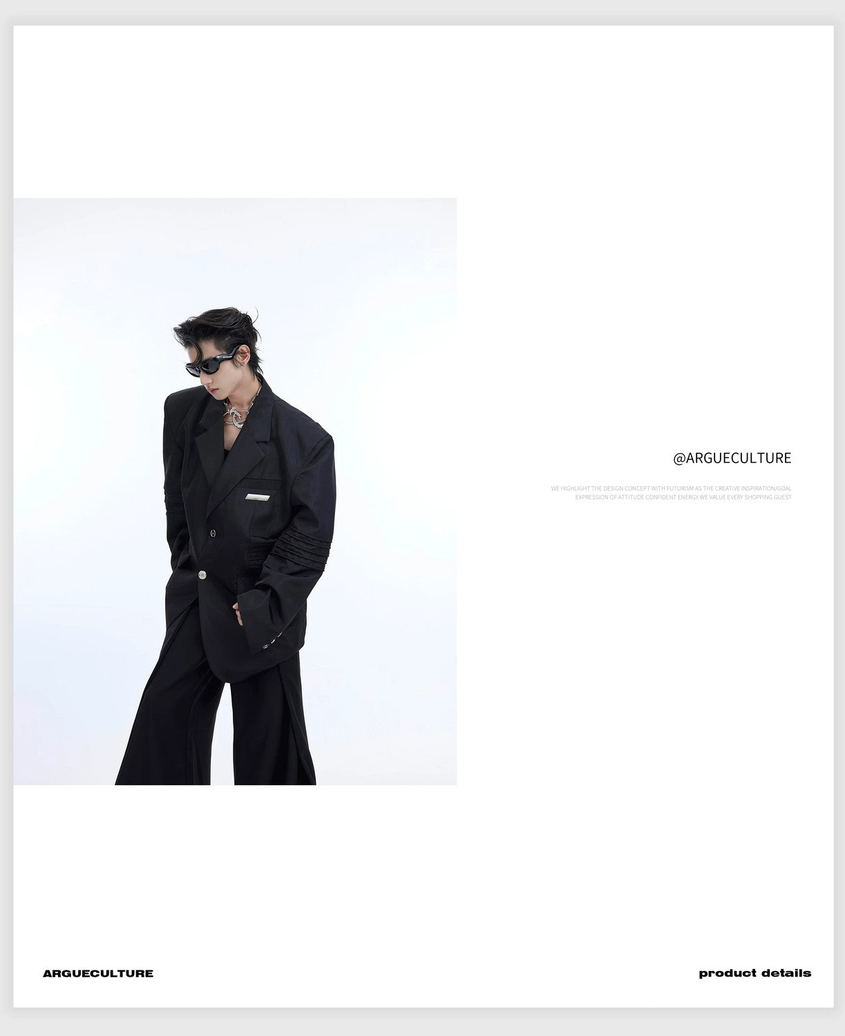 desc::deconstructed-liquid-shine-padded-shoulder-blazer-detail-img-5